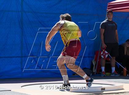 Thumbnail 3 in Orange County Track & Field Championships (Boys Varsity Shot Put) photogallery.