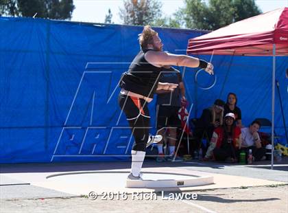 Thumbnail 1 in Orange County Track & Field Championships (Boys Varsity Shot Put) photogallery.
