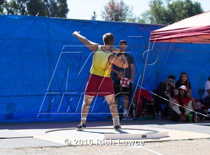 Thumbnail 3 in Orange County Track & Field Championships (Boys Varsity Shot Put) photogallery.