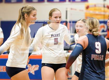 Thumbnail 2 in Perry @ Notre Dame Prep (Westwood Tournament) photogallery.
