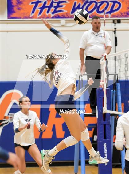 Thumbnail 2 in Perry @ Notre Dame Prep (Westwood Tournament) photogallery.