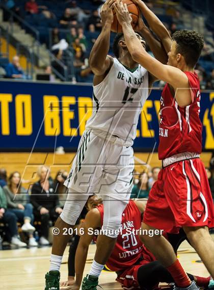 Thumbnail 2 in Orange Lutheran vs. De La Salle (MaxPreps MLK Classic) photogallery.