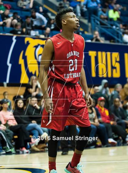 Thumbnail 3 in Orange Lutheran vs. De La Salle (MaxPreps MLK Classic) photogallery.