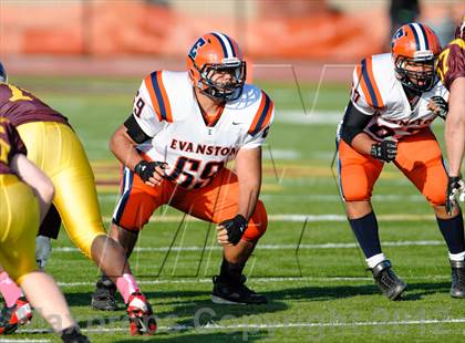 Thumbnail 2 in Evanston v Loyola Academy (IHSA Class 8A Playoffs) photogallery.