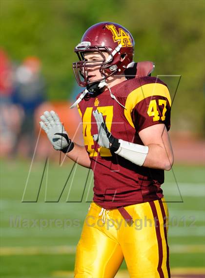 Thumbnail 3 in Evanston v Loyola Academy (IHSA Class 8A Playoffs) photogallery.