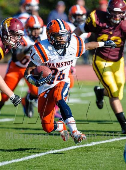 Thumbnail 2 in Evanston v Loyola Academy (IHSA Class 8A Playoffs) photogallery.