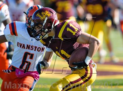 Thumbnail 3 in Evanston v Loyola Academy (IHSA Class 8A Playoffs) photogallery.