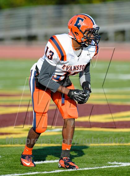 Thumbnail 3 in Evanston v Loyola Academy (IHSA Class 8A Playoffs) photogallery.