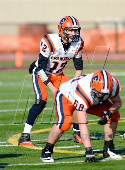 Thumbnail 1 in Evanston v Loyola Academy (IHSA Class 8A Playoffs) photogallery.