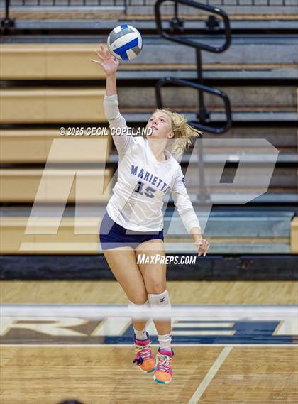 Thumbnail 3 in Campbell @ Marietta (GHSA AAAAAA State Volleyball Tournament - 1st Round) photogallery.