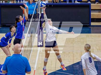 Thumbnail 2 in Campbell @ Marietta (GHSA AAAAAA State Volleyball Tournament - 1st Round) photogallery.