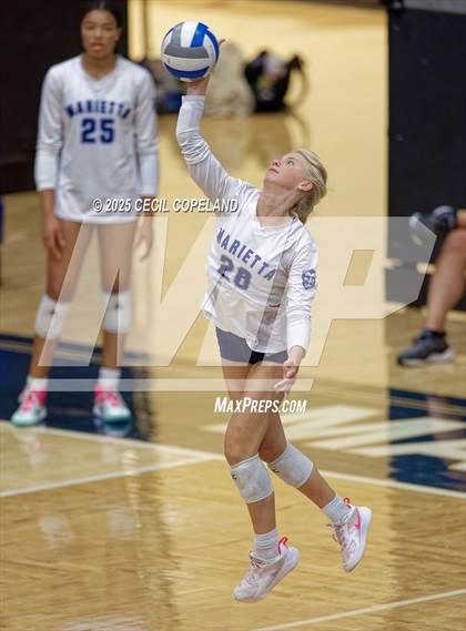 Thumbnail 1 in Campbell @ Marietta (GHSA AAAAAA State Volleyball Tournament - 1st Round) photogallery.