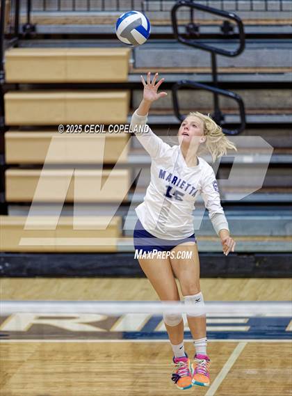 Thumbnail 2 in Campbell @ Marietta (GHSA AAAAAA State Volleyball Tournament - 1st Round) photogallery.