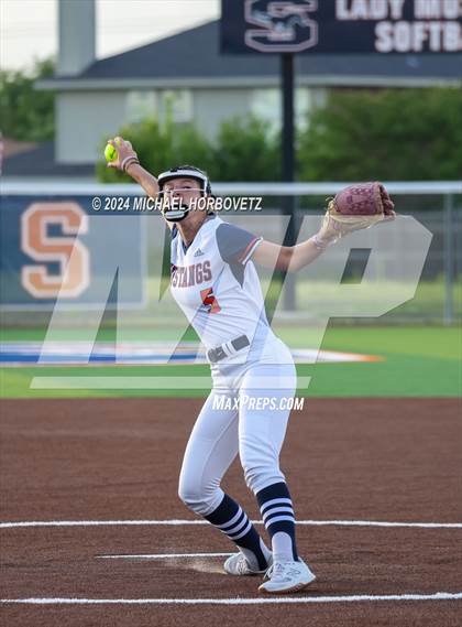 Thumbnail 2 in Sachse vs. Rockwall (UIL 6A Softball Bi-District) photogallery.
