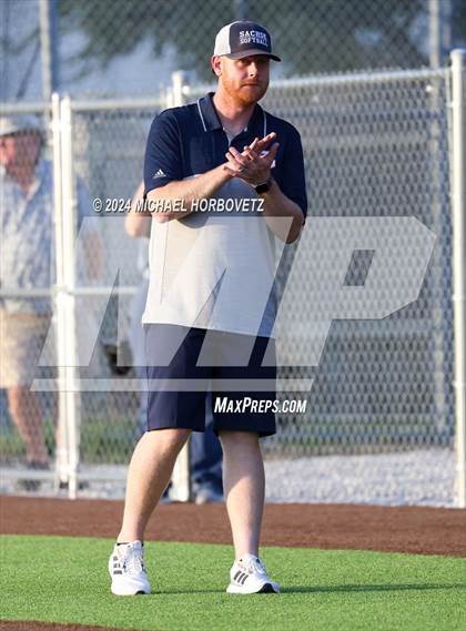 Thumbnail 2 in Sachse vs. Rockwall (UIL 6A Softball Bi-District) photogallery.