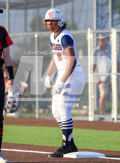 Thumbnail 3 in Sachse vs. Rockwall (UIL 6A Softball Bi-District) photogallery.