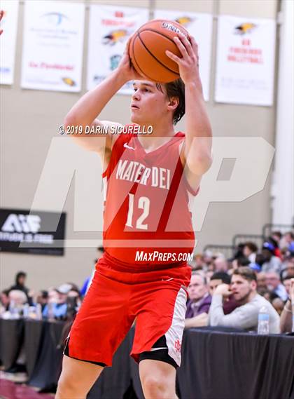 Thumbnail 2 in Mater Dei vs Perry (Hoophall West Tournament)  photogallery.