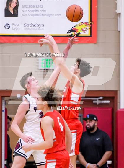 Thumbnail 2 in Mater Dei vs Perry (Hoophall West Tournament)  photogallery.