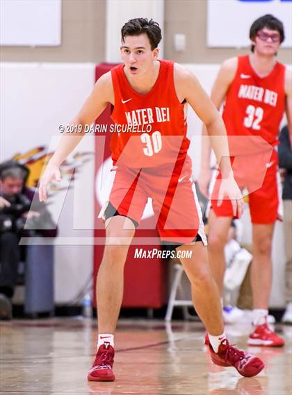Thumbnail 1 in Mater Dei vs Perry (Hoophall West Tournament)  photogallery.