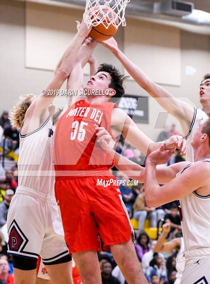 Thumbnail 1 in Mater Dei vs Perry (Hoophall West Tournament)  photogallery.