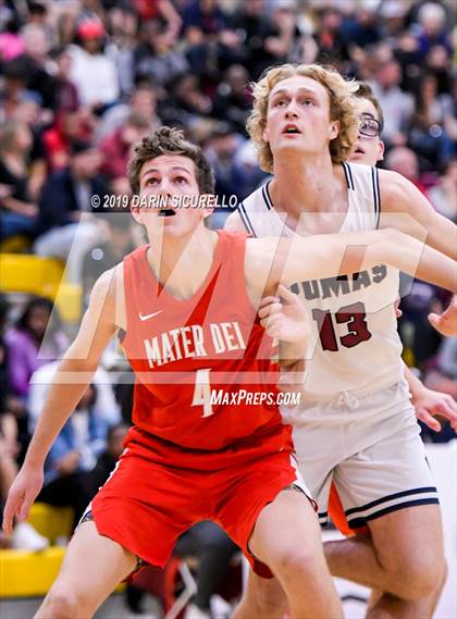 Thumbnail 3 in Mater Dei vs Perry (Hoophall West Tournament)  photogallery.