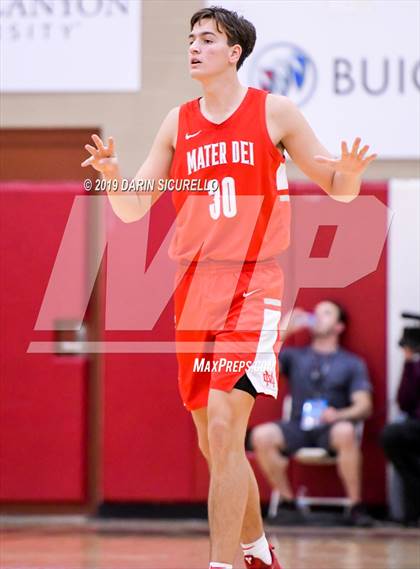Thumbnail 1 in Mater Dei vs Perry (Hoophall West Tournament)  photogallery.