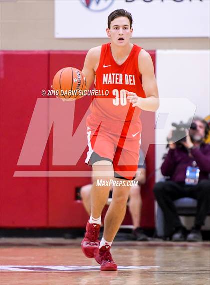 Thumbnail 1 in Mater Dei vs Perry (Hoophall West Tournament)  photogallery.