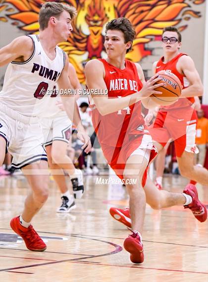 Thumbnail 1 in Mater Dei vs Perry (Hoophall West Tournament)  photogallery.