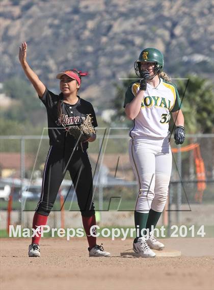 Thumbnail 2 in Royal vs. Alemany (Suzanne Manlet Softball Invitational) photogallery.