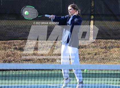 Thumbnail 1 in NCHSAA Women's Tennis Doubles 3A Championship - Day 1 photogallery.