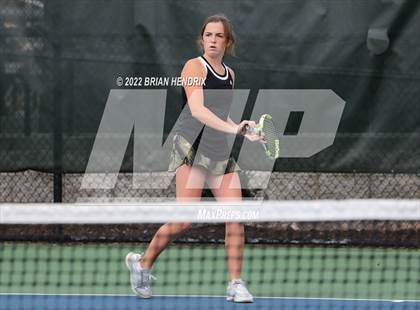 Thumbnail 1 in NCHSAA Women's Tennis Doubles 3A Championship - Day 1 photogallery.