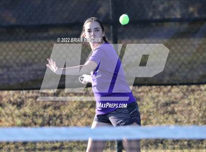 Thumbnail 1 in NCHSAA Women's Tennis Doubles 3A Championship - Day 1 photogallery.