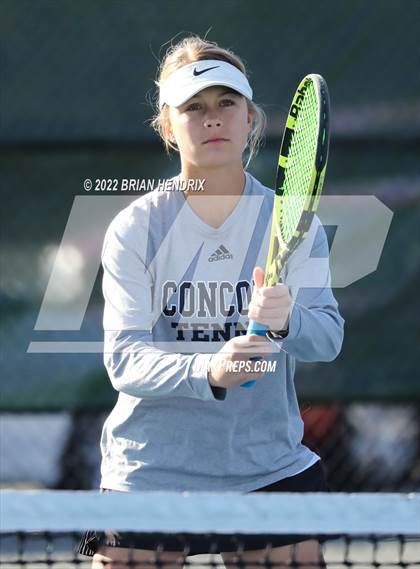 Thumbnail 1 in NCHSAA Women's Tennis Doubles 3A Championship - Day 1 photogallery.