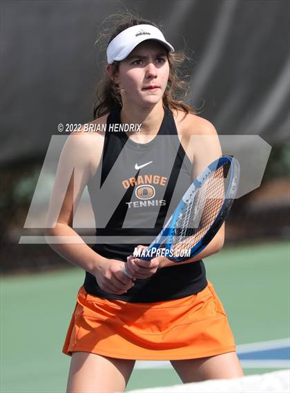 Thumbnail 3 in NCHSAA Women's Tennis Doubles 3A Championship - Day 1 photogallery.