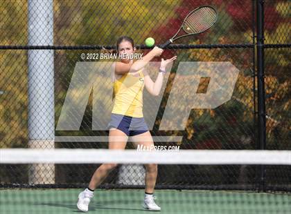 Thumbnail 2 in NCHSAA Women's Tennis Doubles 3A Championship - Day 1 photogallery.