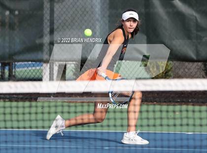 Thumbnail 1 in NCHSAA Women's Tennis Doubles 3A Championship - Day 1 photogallery.