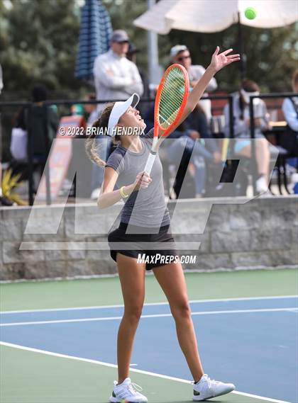 Thumbnail 1 in NCHSAA Women's Tennis Doubles 3A Championship - Day 1 photogallery.