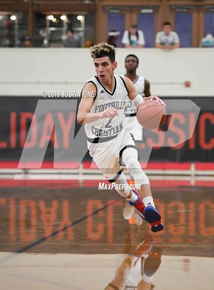 Thumbnail 2 in Harvard-Westlake vs. Foothills Christian (Torrey Pines Holiday Classic) photogallery.