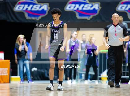 Thumbnail 1 in King's Ridge Christian vs Mount Pisgah (GHSA A Division I State Championship)  photogallery.