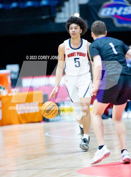 Thumbnail 2 in King's Ridge Christian vs Mount Pisgah (GHSA A Division I State Championship)  photogallery.