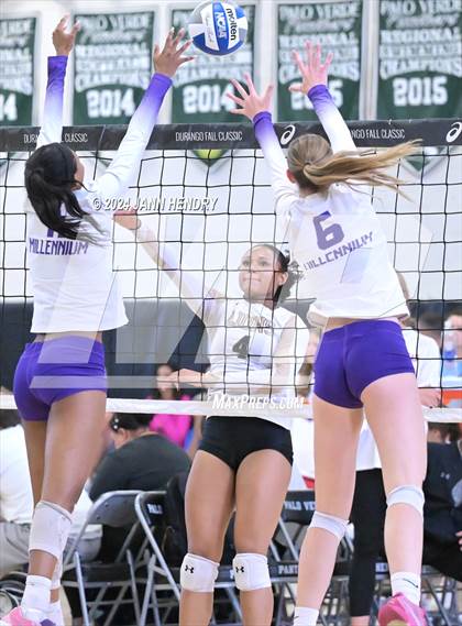 Thumbnail 1 in Millennium vs. Oaks Christian (Durango Fall Classic) photogallery.