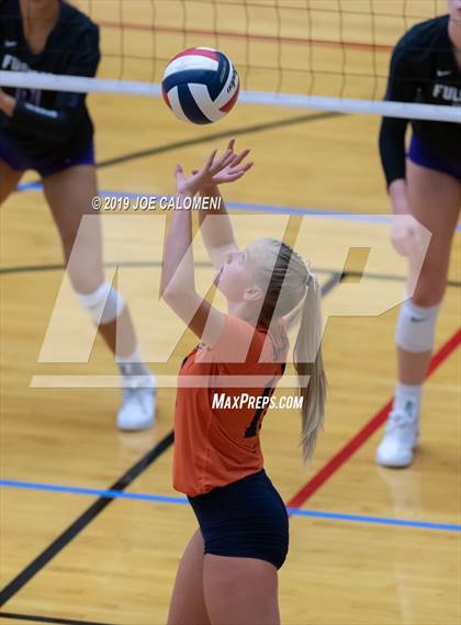 Thumbnail 3 in Fulshear vs Brandeis (NEISD Volleyball Tournament) photogallery.