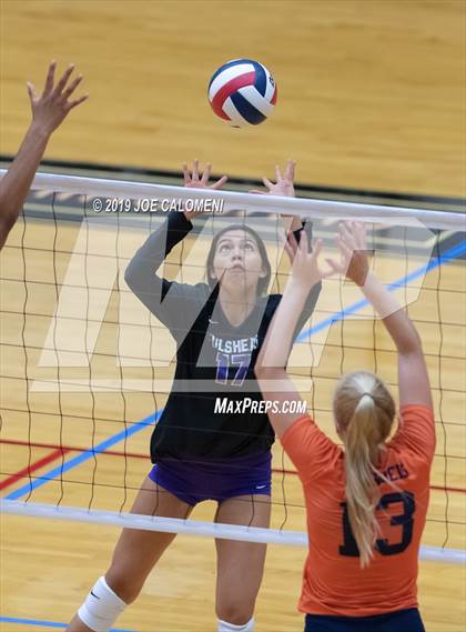 Thumbnail 1 in Fulshear vs Brandeis (NEISD Volleyball Tournament) photogallery.