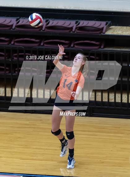 Thumbnail 2 in Fulshear vs Brandeis (NEISD Volleyball Tournament) photogallery.
