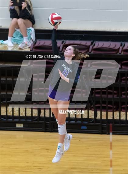 Thumbnail 2 in Fulshear vs Brandeis (NEISD Volleyball Tournament) photogallery.