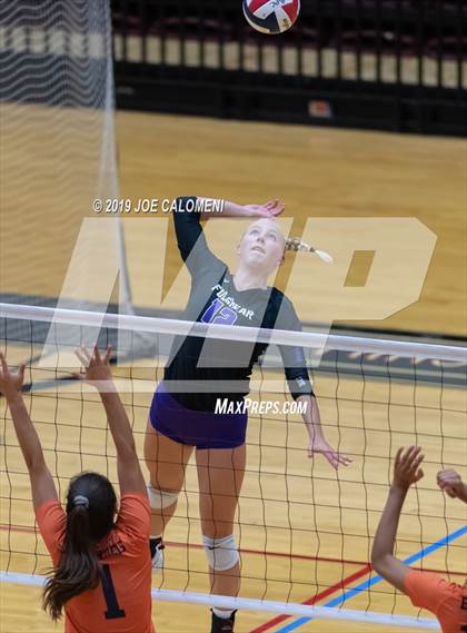 Thumbnail 1 in Fulshear vs Brandeis (NEISD Volleyball Tournament) photogallery.