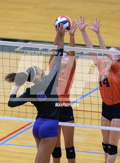 Thumbnail 2 in Fulshear vs Brandeis (NEISD Volleyball Tournament) photogallery.