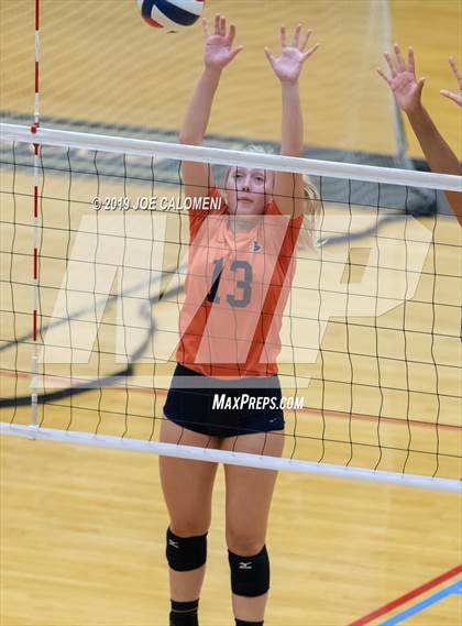 Thumbnail 3 in Fulshear vs Brandeis (NEISD Volleyball Tournament) photogallery.