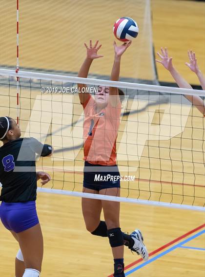 Thumbnail 3 in Fulshear vs Brandeis (NEISD Volleyball Tournament) photogallery.