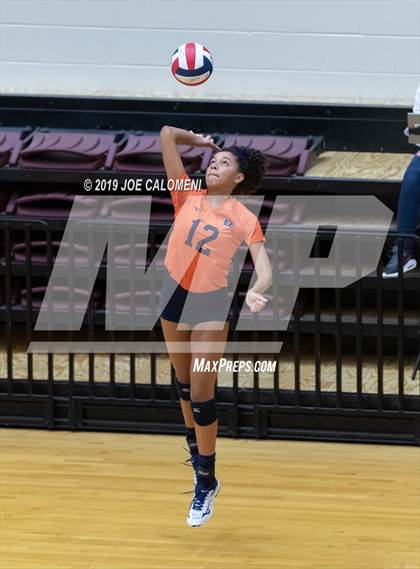 Thumbnail 2 in Fulshear vs Brandeis (NEISD Volleyball Tournament) photogallery.